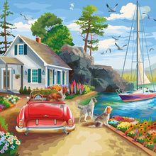 Load image into Gallery viewer, Diamond Painting - Full Round - seaside (30*30CM)
