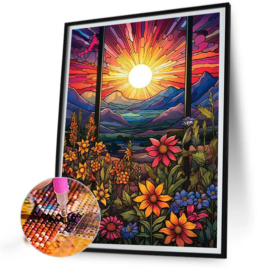 Diamond Painting - Full Round - beautiful sunrise (40*50CM)