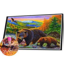 Load image into Gallery viewer, Diamond Painting - Full Square - brown bear (40*30CM)
