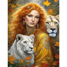 Load image into Gallery viewer, Diamond Painting - Full Square - beauty lion (30*40CM)
