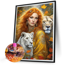 Load image into Gallery viewer, Diamond Painting - Full Square - beauty lion (30*40CM)

