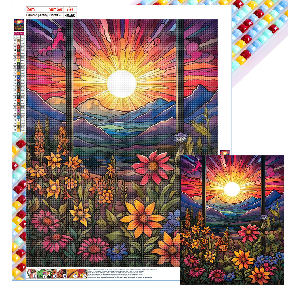 Diamond Painting - Full Square - beautiful sunrise (40*50CM)