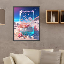 Load image into Gallery viewer, Diamond Painting - Full Round - Fantasy Beach Flowers in a Vase (30*40CM)

