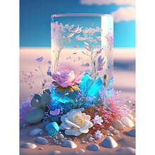 Load image into Gallery viewer, Diamond Painting - Full Round - Fantasy Beach Flowers in a Vase (30*40CM)
