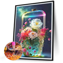 Load image into Gallery viewer, Diamond Painting - Full Round - Flowers in a vase under the starry sky (30*40CM)
