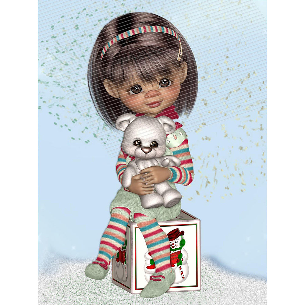 Diamond Painting - Full Round - model doll (30*40CM)