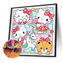 Load image into Gallery viewer, Diamond Painting - Full Round - Kitty cat (30*30CM)
