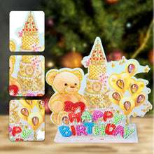 Load image into Gallery viewer, Acrylic Diamond Painting Desktop Decor for Office Desktop Decor (Birthday Bear)

