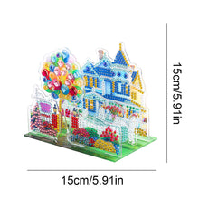 Load image into Gallery viewer, Diamond Painting Desktop Decor for Office Desktop Decor (Townhouse Garden)
