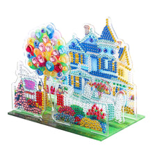 Load image into Gallery viewer, Diamond Painting Desktop Decor for Office Desktop Decor (Townhouse Garden)
