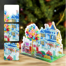 Load image into Gallery viewer, Diamond Painting Desktop Decor for Office Desktop Decor (Townhouse Garden)
