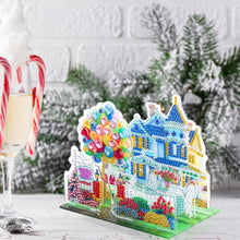 Load image into Gallery viewer, Diamond Painting Desktop Decor for Office Desktop Decor (Townhouse Garden)
