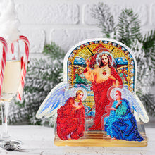 Load image into Gallery viewer, Acrylic Diamond Painting Desktop Decor for Office Desktop Decor (Jesus)

