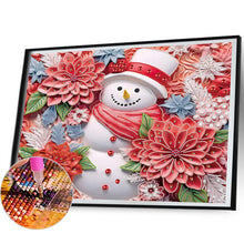 Load image into Gallery viewer, Diamond Painting - Partial Special Shaped - Snowman¡¤Red (40*50CM)
