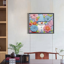 Load image into Gallery viewer, Diamond Painting - Partial Special Shaped - Snowman¡¤Green (40*50CM)
