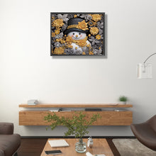 Load image into Gallery viewer, Diamond Painting - Partial Special Shaped - Snowman¡¤Gold (40*50CM)
