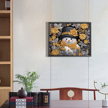 Load image into Gallery viewer, Diamond Painting - Partial Special Shaped - Snowman¡¤Gold (40*50CM)
