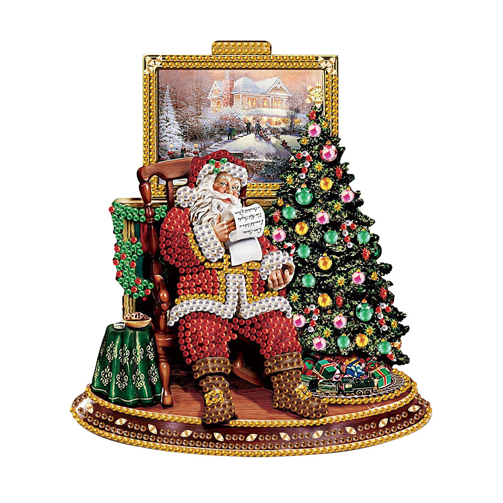 Diamond Painting - Partial Special Shaped - Santa Claus (30*30CM)
