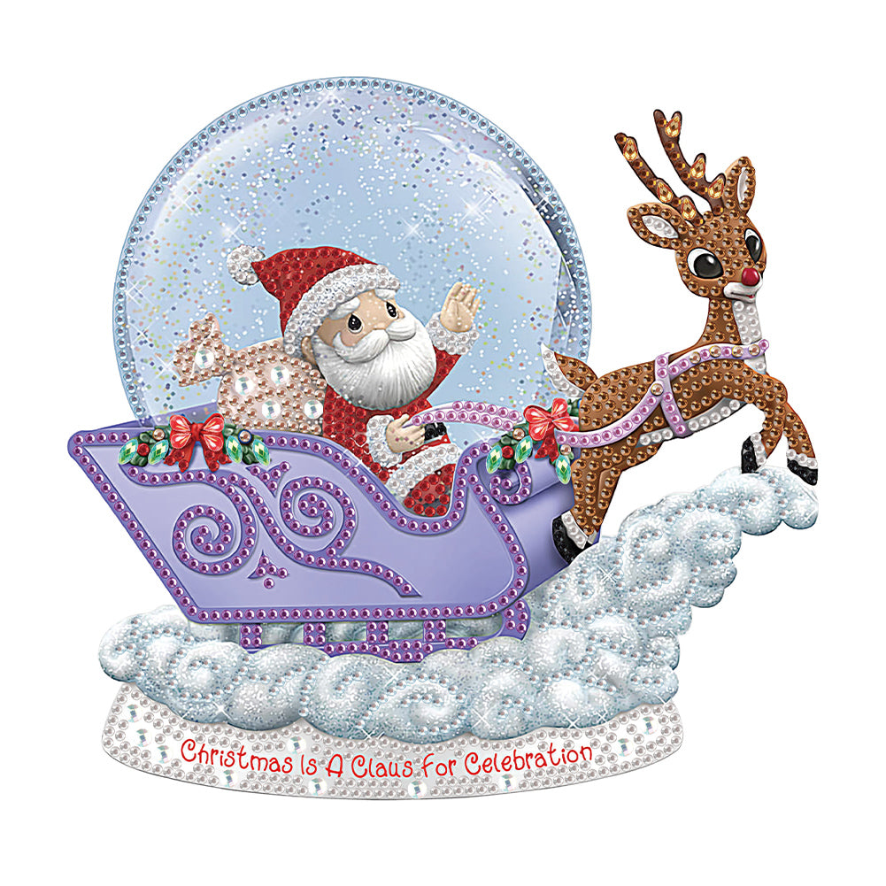 Diamond Painting - Partial Special Shaped - Santa Claus (30*30CM)