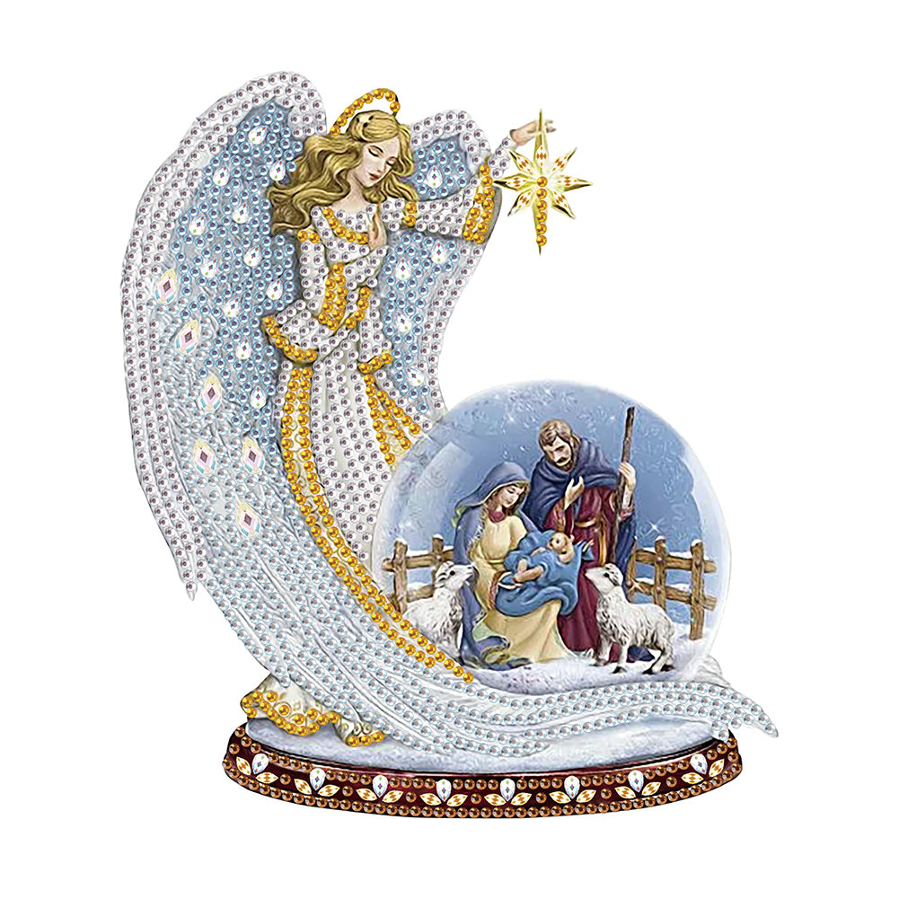 Diamond Painting - Partial Special Shaped - jesus angel (30*30CM)