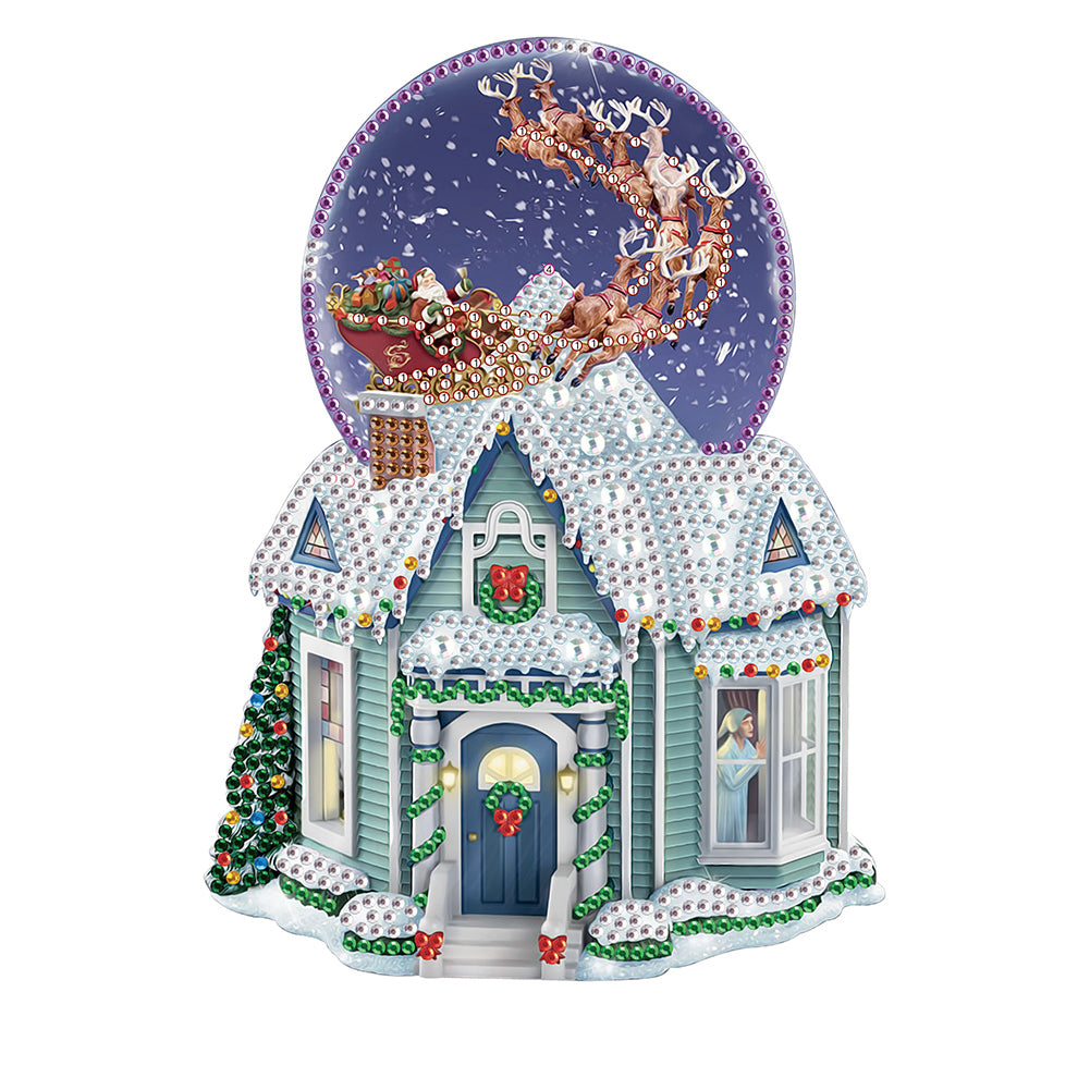 Diamond Painting - Partial Special Shaped - Christmas atmosphere (30*30CM)