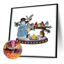 Load image into Gallery viewer, Diamond Painting - Partial Special Shaped - Christmas snowman (30*30CM)
