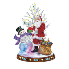 Load image into Gallery viewer, Diamond Painting - Partial Special Shaped - Christmas snowman (30*30CM)
