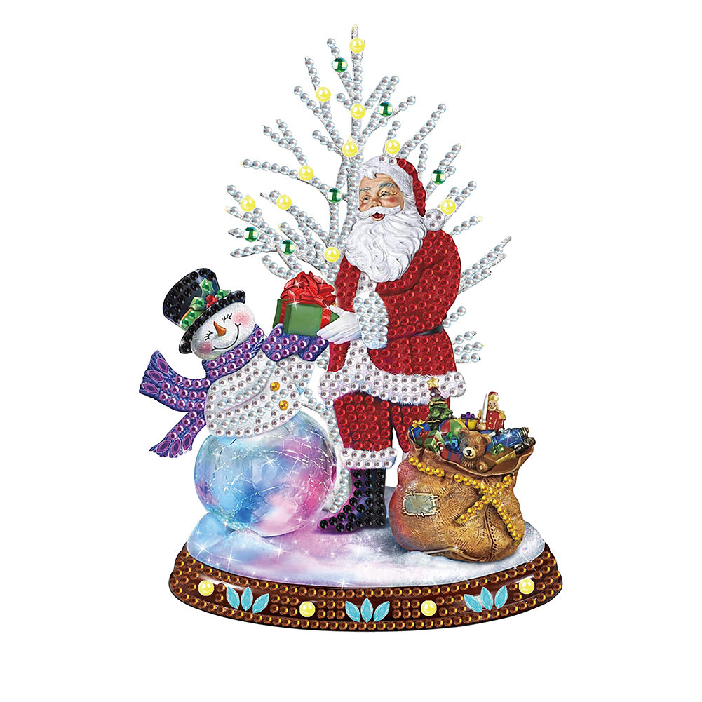 Diamond Painting - Partial Special Shaped - Christmas snowman (30*30CM)
