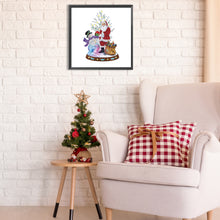Load image into Gallery viewer, Diamond Painting - Partial Special Shaped - Christmas snowman (30*30CM)
