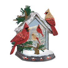 Load image into Gallery viewer, Diamond Painting - Partial Special Shaped - Christmas cardinal (30*30CM)
