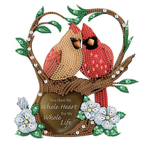 Load image into Gallery viewer, Diamond Painting - Partial Special Shaped - Christmas cardinal (30*30CM)
