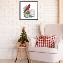 Load image into Gallery viewer, Diamond Painting - Partial Special Shaped - Christmas cardinal (30*30CM)

