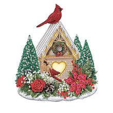 Load image into Gallery viewer, Diamond Painting - Partial Special Shaped - Christmas cardinal (30*30CM)
