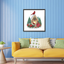 Load image into Gallery viewer, Diamond Painting - Partial Special Shaped - Christmas cardinal (30*30CM)
