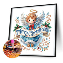 Load image into Gallery viewer, Diamond Painting - Partial Special Shaped - Christmas little angel (30*30CM)
