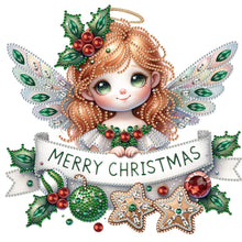 Load image into Gallery viewer, Diamond Painting - Partial Special Shaped - Christmas little angel (30*30CM)
