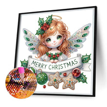 Load image into Gallery viewer, Diamond Painting - Partial Special Shaped - Christmas little angel (30*30CM)
