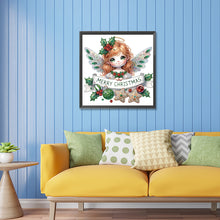 Load image into Gallery viewer, Diamond Painting - Partial Special Shaped - Christmas little angel (30*30CM)
