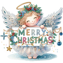 Load image into Gallery viewer, Diamond Painting - Partial Special Shaped - Christmas little angel (30*30CM)
