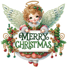 Load image into Gallery viewer, Diamond Painting - Partial Special Shaped - Christmas little angel (30*30CM)
