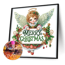 Load image into Gallery viewer, Diamond Painting - Partial Special Shaped - Christmas little angel (30*30CM)
