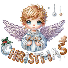Load image into Gallery viewer, Diamond Painting - Partial Special Shaped - Christmas little angel (30*30CM)
