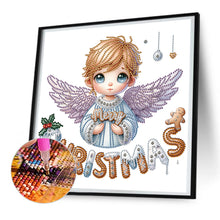 Load image into Gallery viewer, Diamond Painting - Partial Special Shaped - Christmas little angel (30*30CM)
