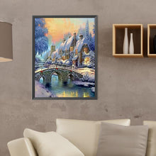 Load image into Gallery viewer, Diamond Painting - Full Round - Small town in the snow (30*40CM)
