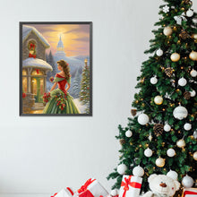 Load image into Gallery viewer, Diamond Painting - Full Round - santa girl (30*40CM)
