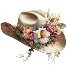 Load image into Gallery viewer, Diamond Painting - Full Round - flower hat (30*30CM)
