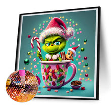 Load image into Gallery viewer, Diamond Painting - Full Round - Christmas Green Monster (30*30CM)
