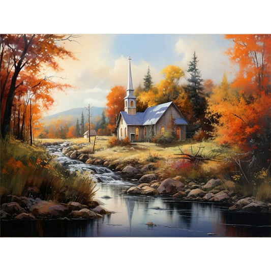 Diamond Painting - Full Round - country house (40*30CM)