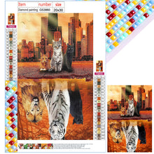 Load image into Gallery viewer, Diamond Painting - Full Square - reflection animals (20*30CM)
