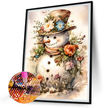 Load image into Gallery viewer, Diamond Painting - Full Square - Flowers snowman (30*40CM)
